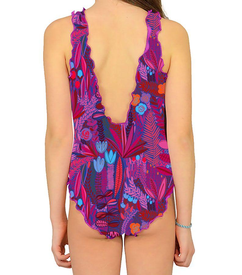 Zeybra COSTUME INTERO BAMBINA BOTANIC FUXIA Negozio