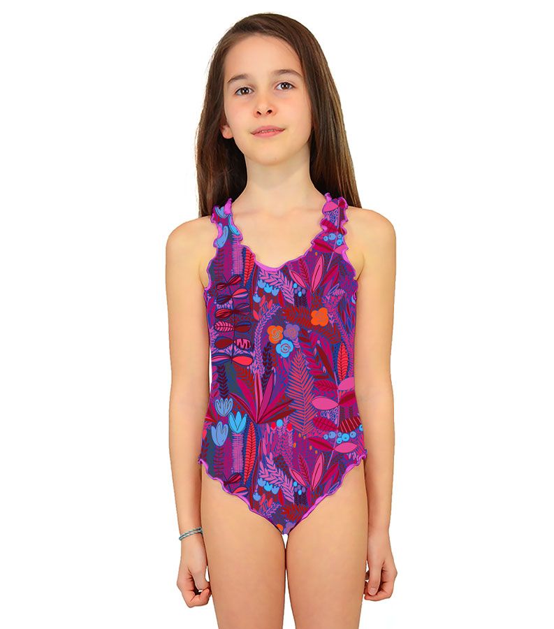 Zeybra COSTUME INTERO BAMBINA BOTANIC FUXIA Negozio