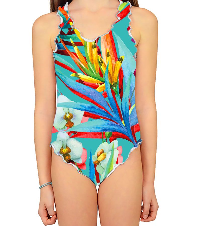 Zeybra COSTUME INTERO BAMBINA GIUNGLA BALI Nuova