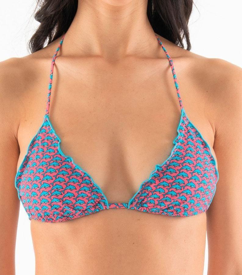 Zeybra TRIANGOLO DONNA REVERSIBILE DELFINI PINK In Vendita
