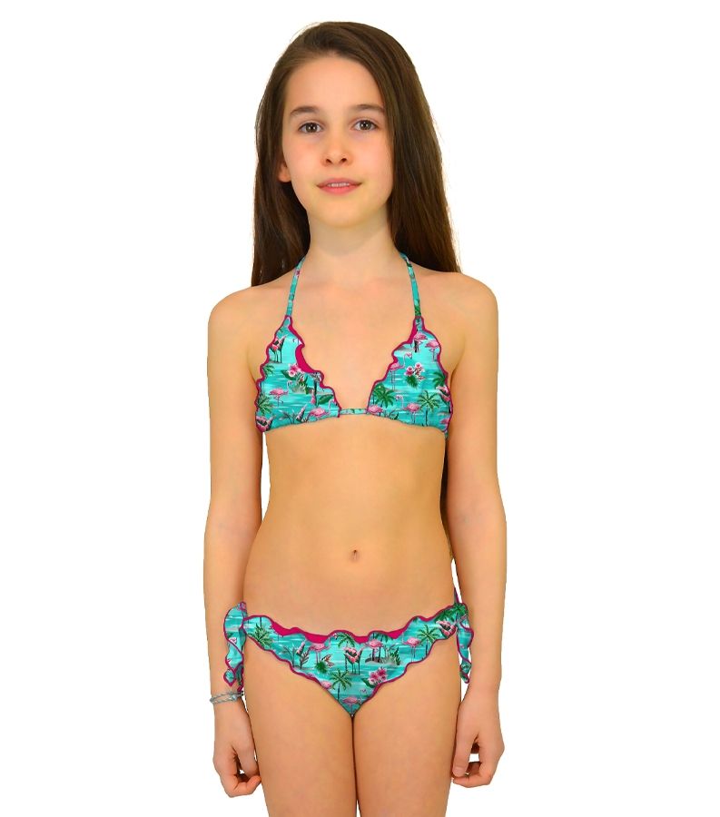 Zeybra SLIP BAMBINA ARRICCIATO FENICOTTERI ACQUA Vendite Flash