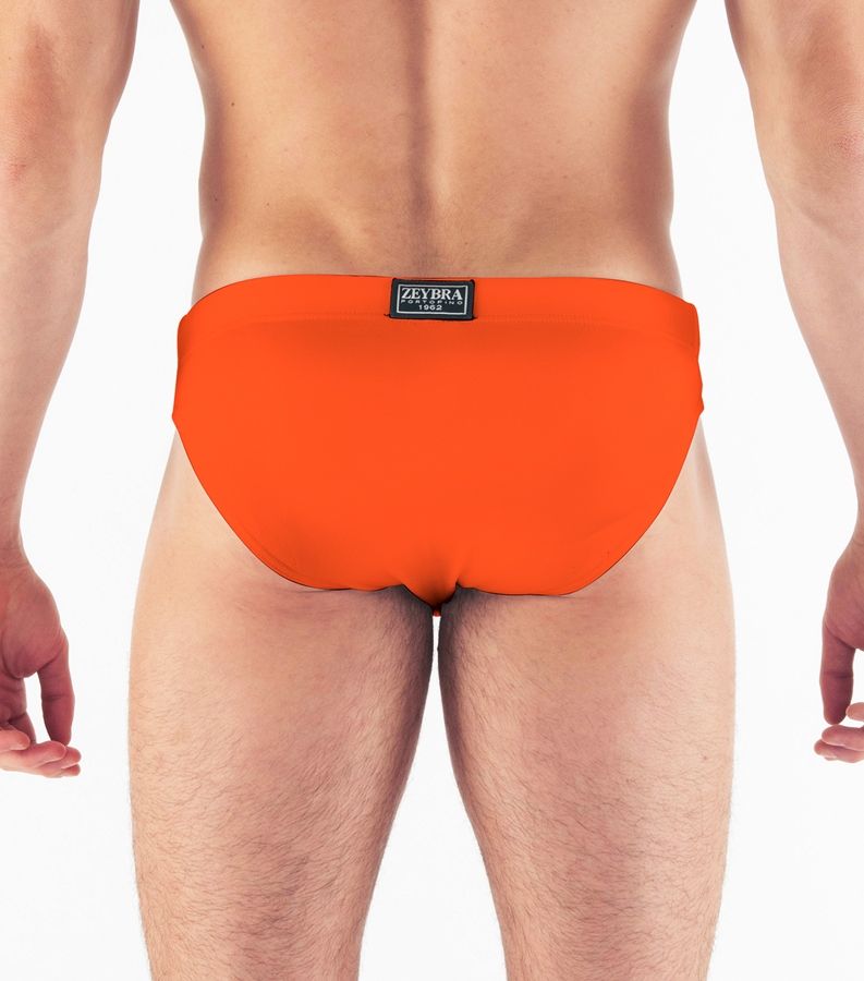 Zeybra SLIP UOMO TINTA UNITA ORANGE FLUO Nuovo