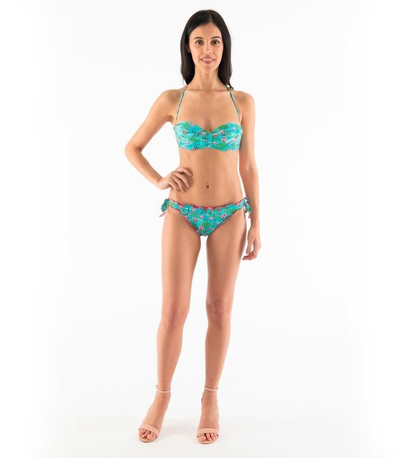 Zeybra SLIP DONNA ARRICCIATO FENICOTTERI ACQUA Fino Al -60%