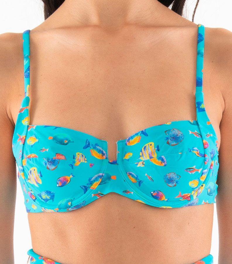 Zeybra COSTUME DONNA A BALCONCINO PESCI HAWAY Presa