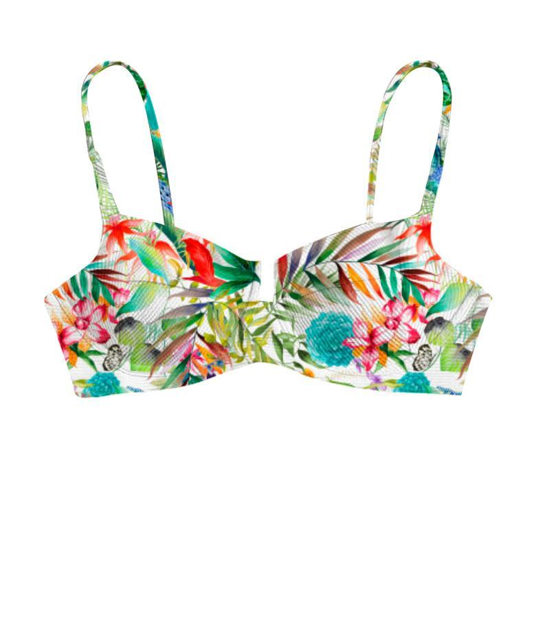 Zeybra COSTUME DONNA A BALCONCINO BOTANIC BIANCO Sconto