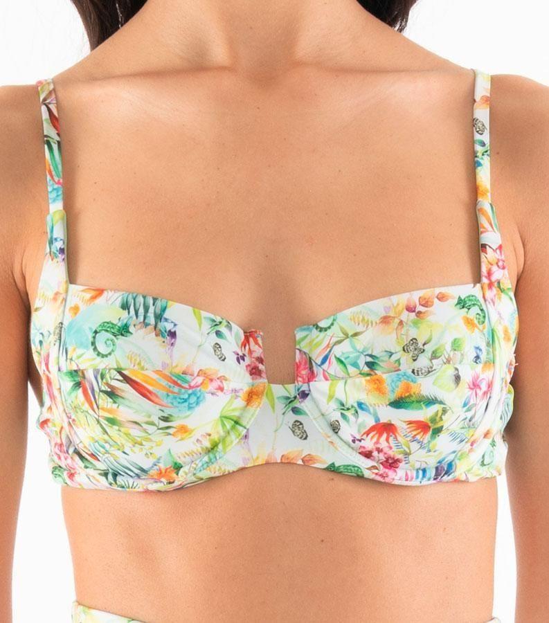 Zeybra COSTUME DONNA A BALCONCINO BOTANIC BIANCO Sconto