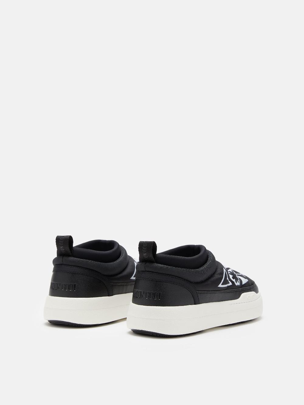 ﻿Moon Boot PARK SOFT NERO CON MOTIVO FLOREALE Affare Del Giorno