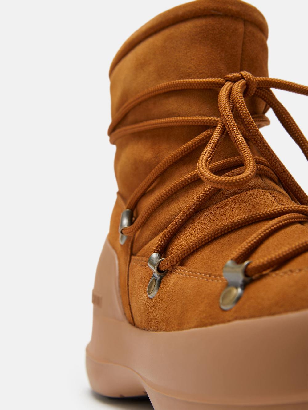 Moon Boot STIVALE LUNA COGNAC IN PELLE SCAMOSCIATA Prezzo Ridotto