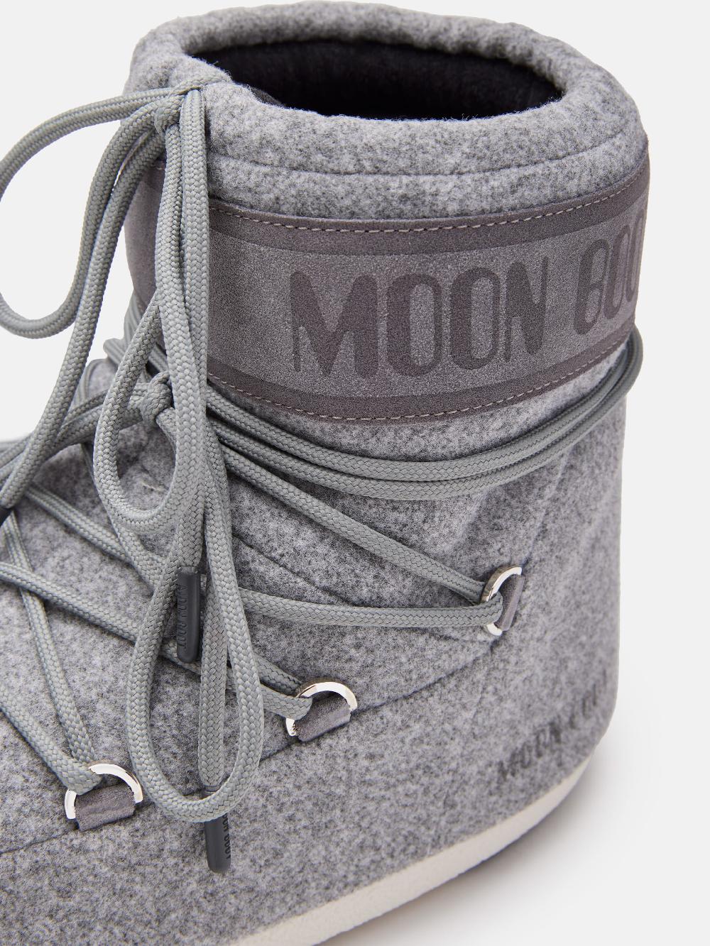 Moon Boot ICON LOW FELT GRIGIO Sottocosto