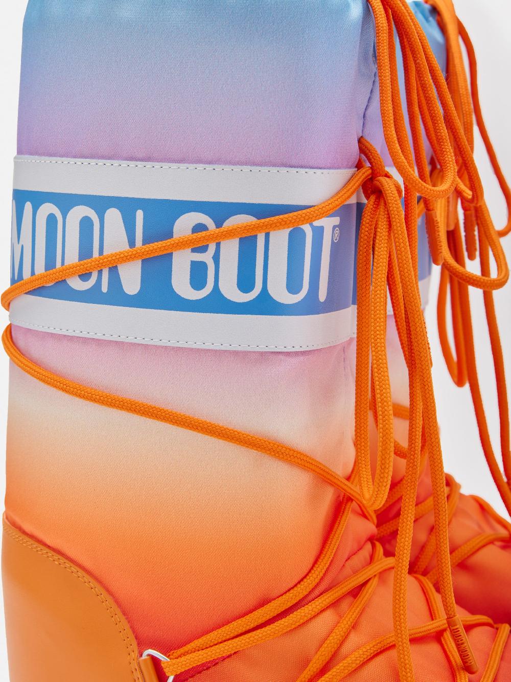 Moon Boot ICON ARANCIONE CON STAMPA SUNRISE Convenienza