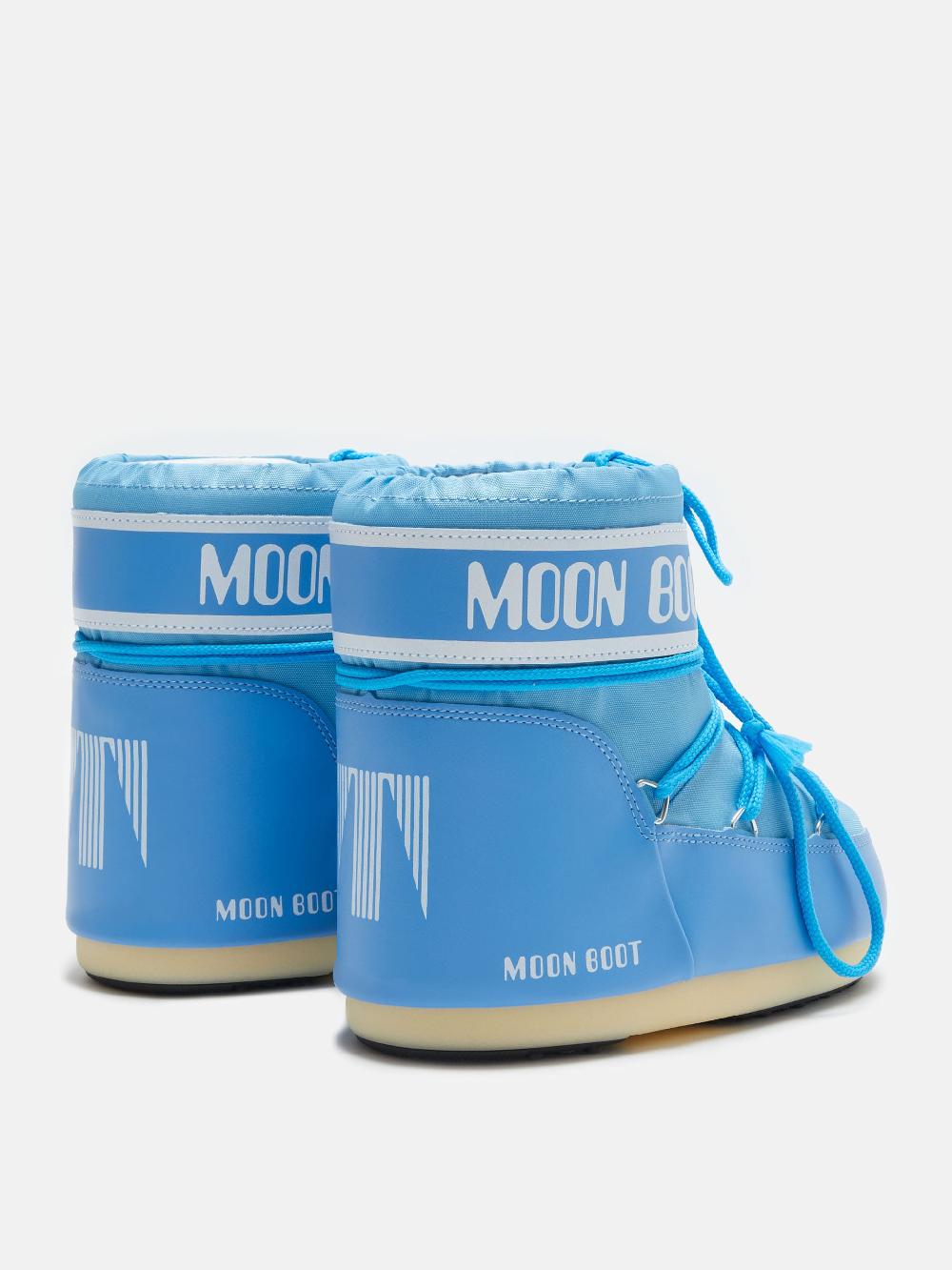 Moon Boot ICON LOW NYLON AZZURRO Sconto