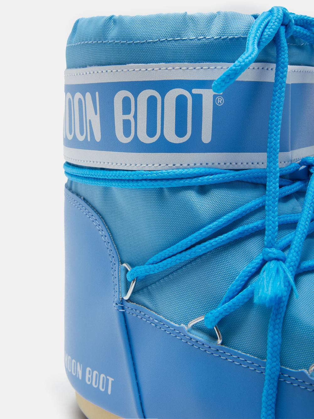Moon Boot ICON LOW NYLON AZZURRO Sconto