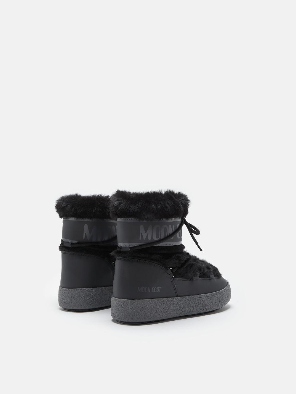 Moon Boot LTRACK LOW FAUX FUR NERO Economico