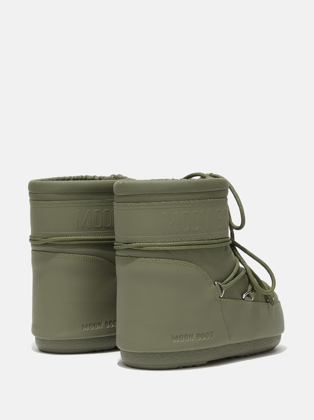 Moon Boot ICON LOW KAKI IN GOMMA Outlet