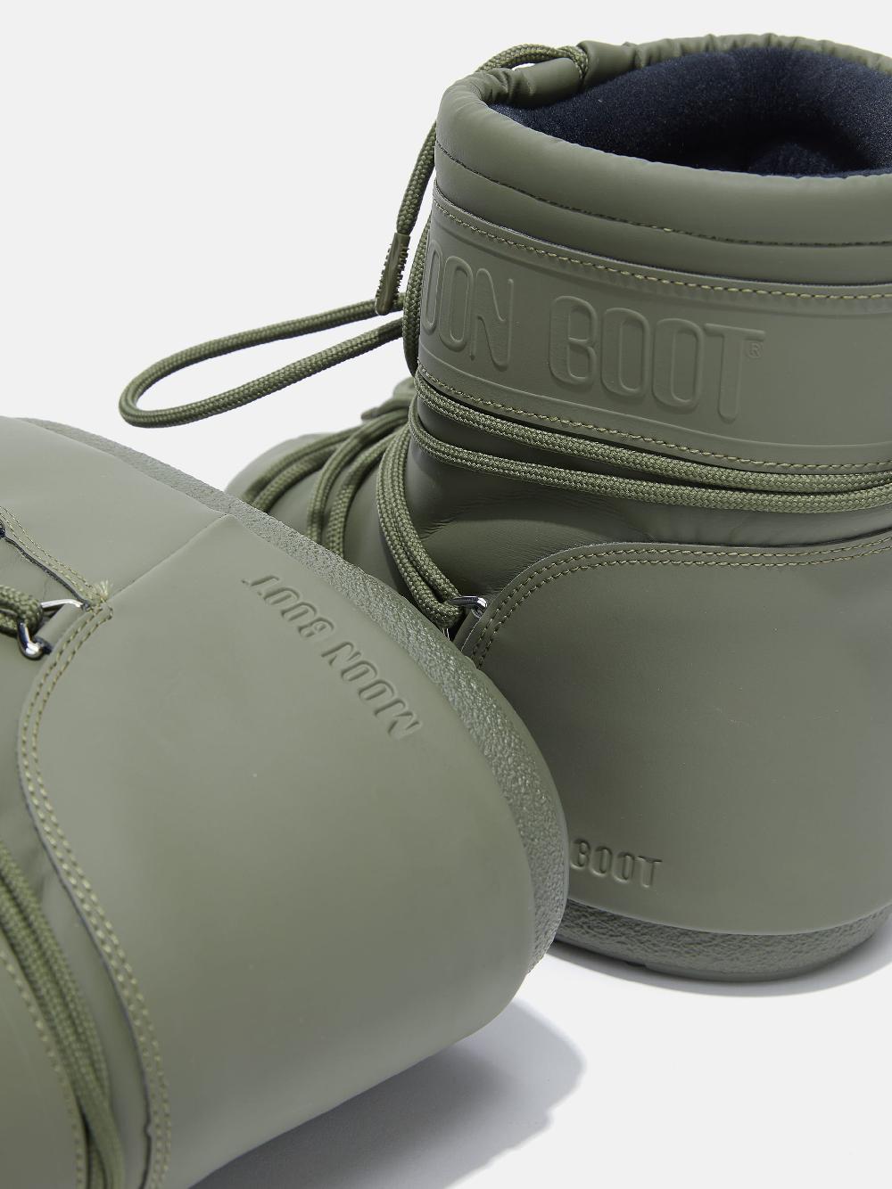 Moon Boot ICON LOW KAKI IN GOMMA Outlet