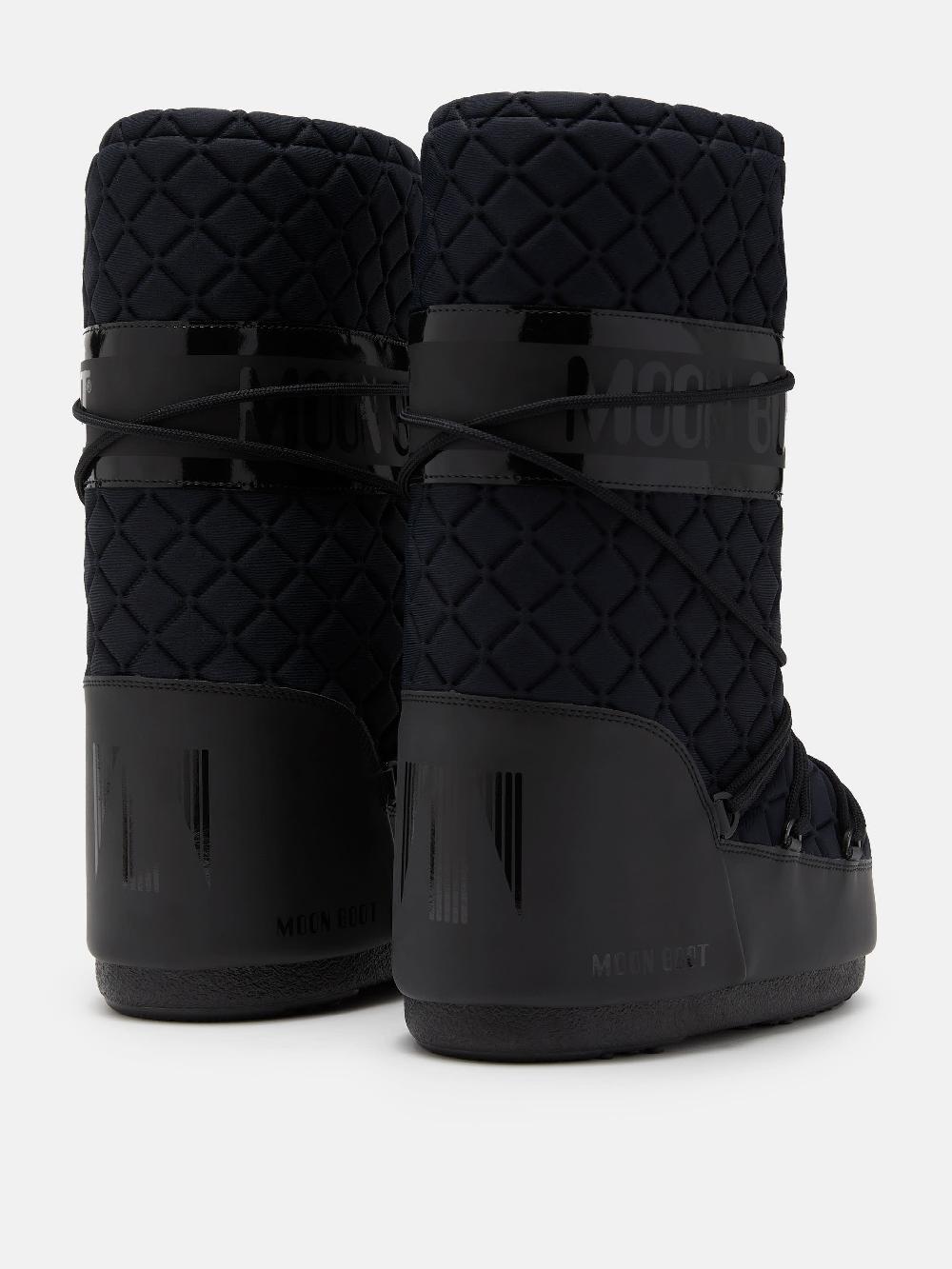 Moon Boot ICON QUILT NERO In Vendita
