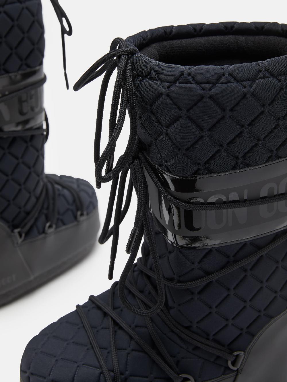 Moon Boot ICON QUILT NERO In Vendita