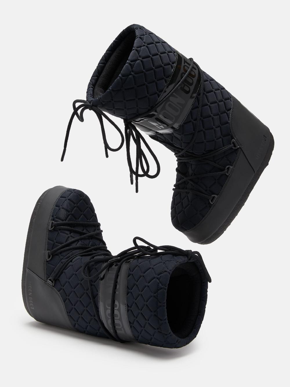 Moon Boot ICON QUILT NERO In Vendita