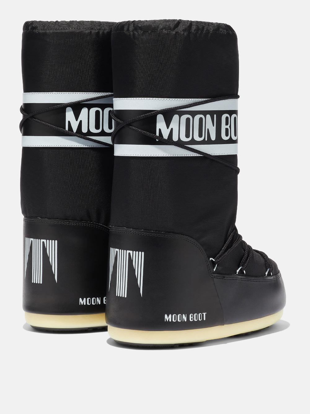 Moon Boot ICON NERO IN NYLON Vendita Calda