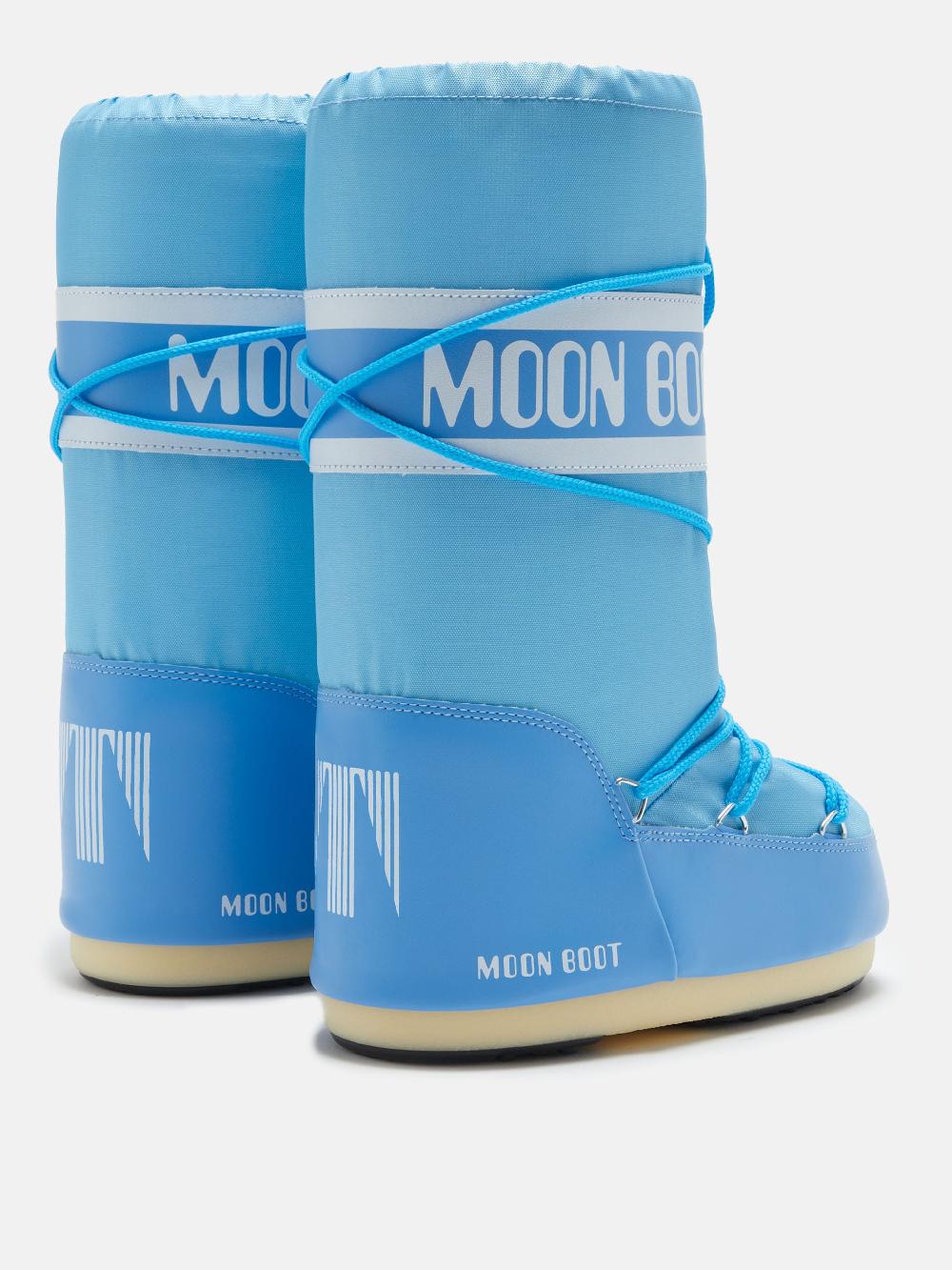 Moon Boot ICON NYLON AZZURRO Vendita Economica