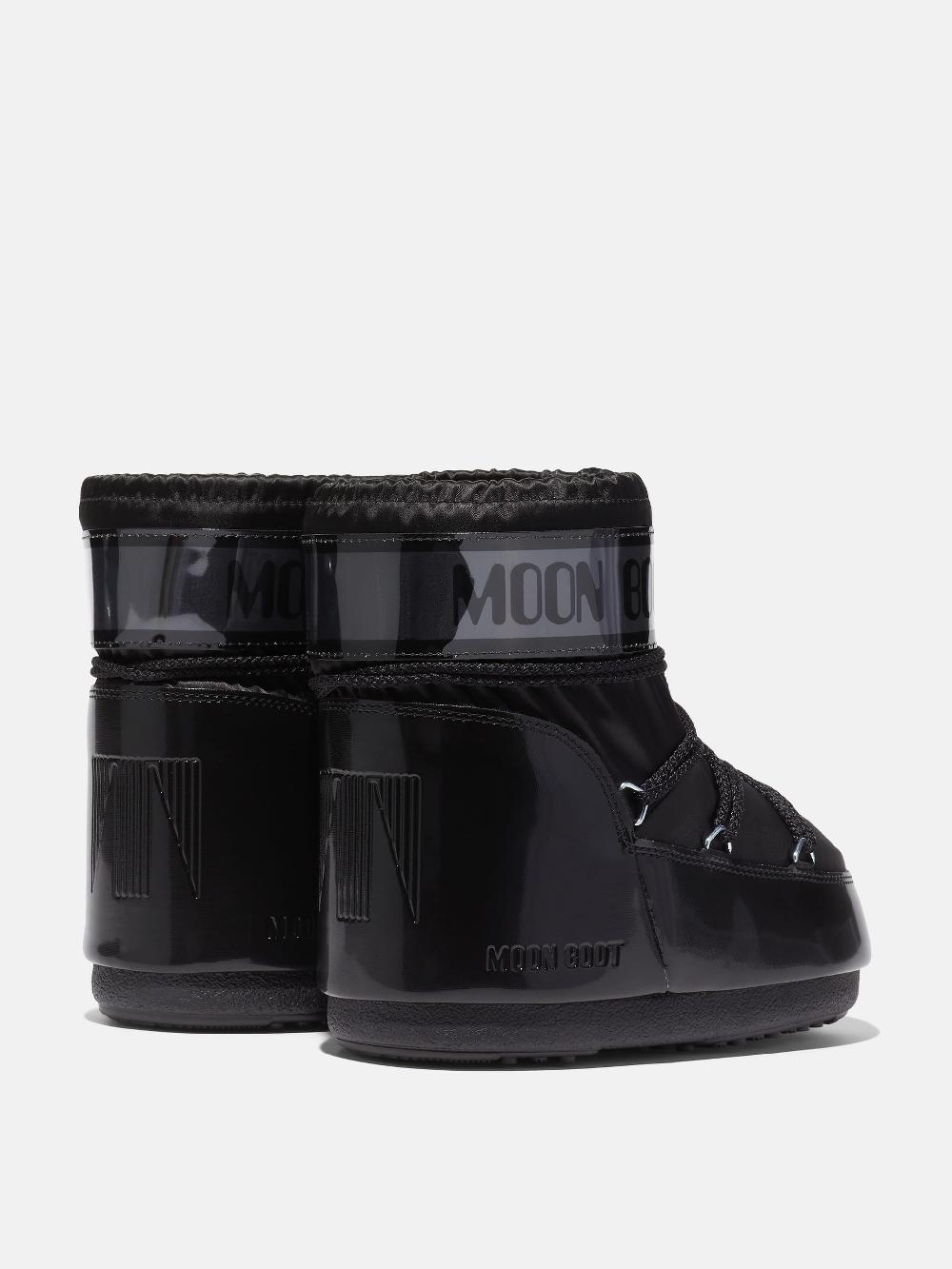 Moon Boot ICON LOW GLANCE NERO IN RASO I Più Venduti