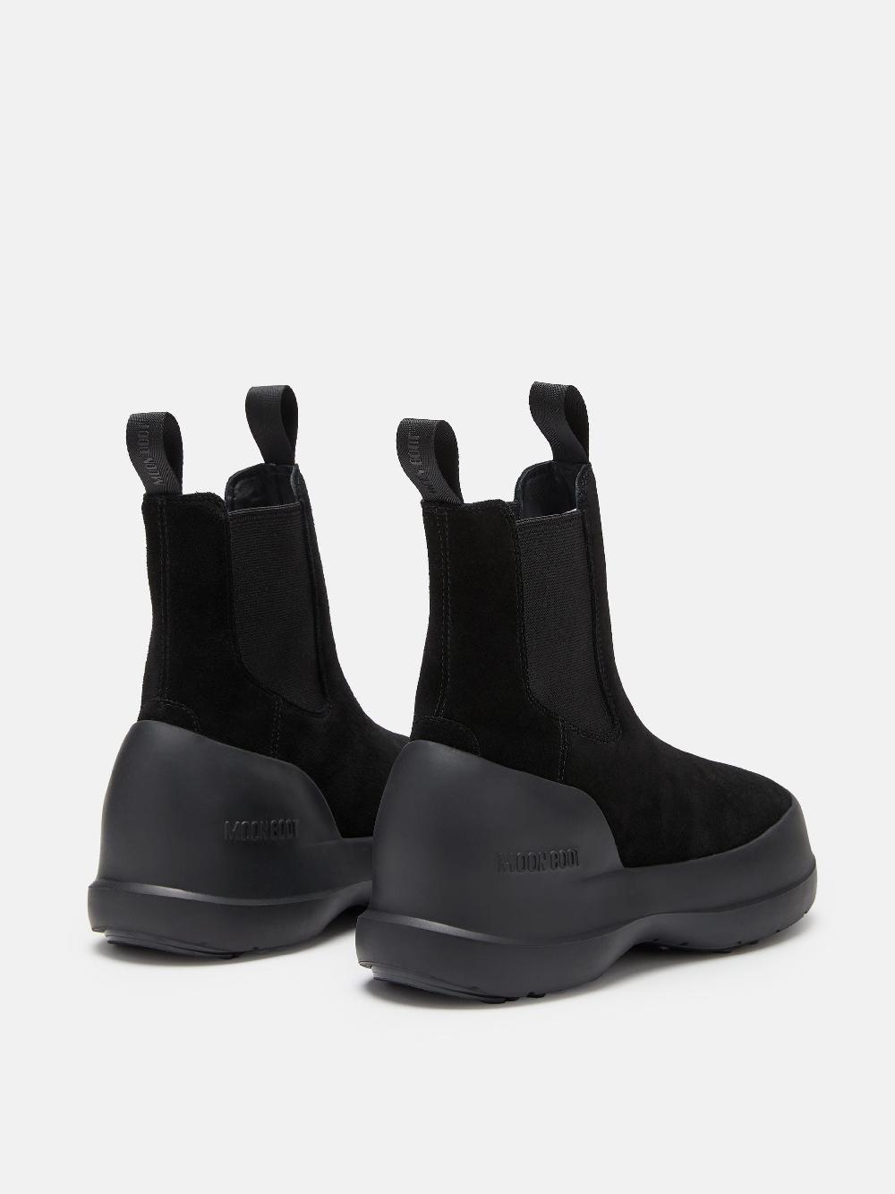 Moon Boot STIVALE LUNA CHELSEA NERO IN PELLE SCAMOSCIATA Moda
