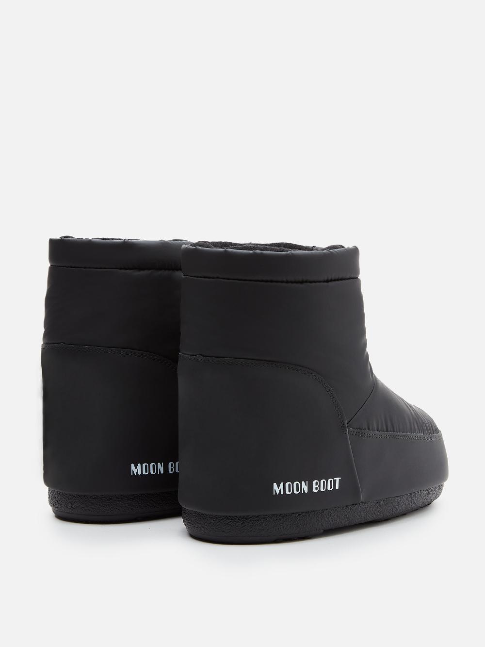 Moon Boot ICON LOW NERO IN GOMMA SENZA LACCI Italia