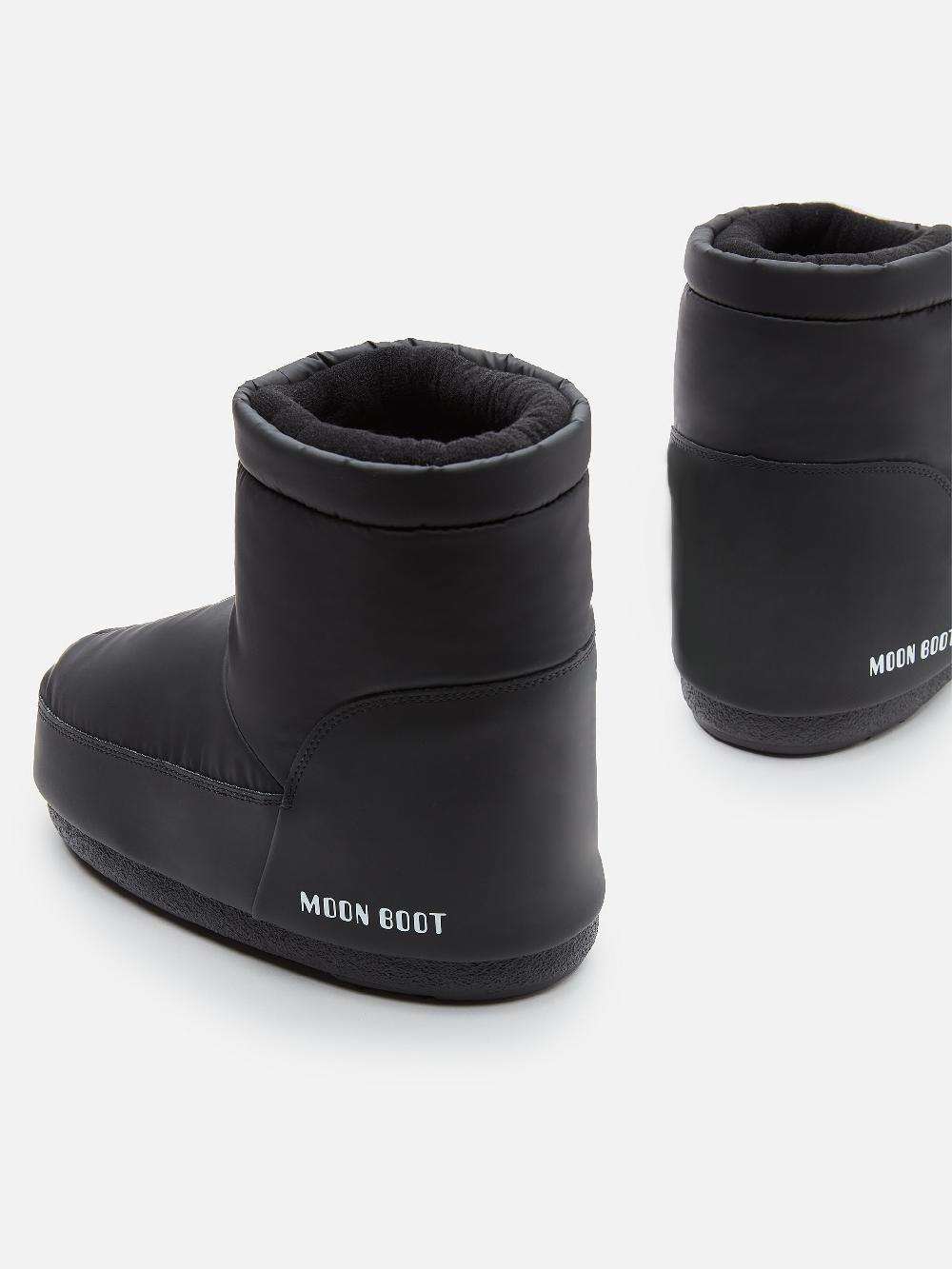 Moon Boot ICON LOW NERO IN GOMMA SENZA LACCI Italia