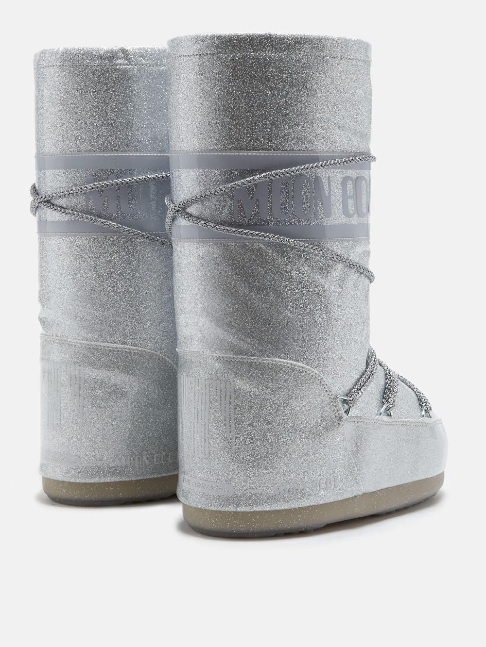 Moon Boot ICON GLITTER ARGENTO 2025