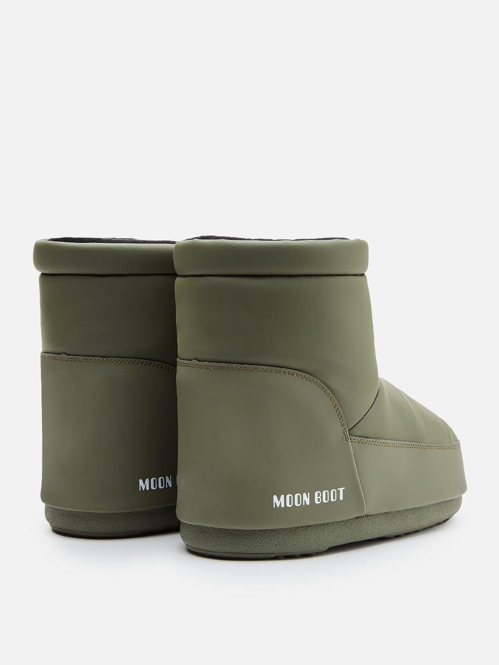 Moon Boot ICON LOW KHAKI IN GOMMA SENZA LACCI Offerta San Valentino