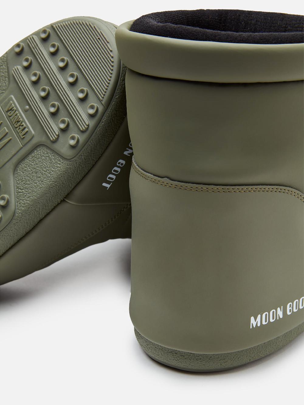 Moon Boot ICON LOW KHAKI IN GOMMA SENZA LACCI Offerta San Valentino