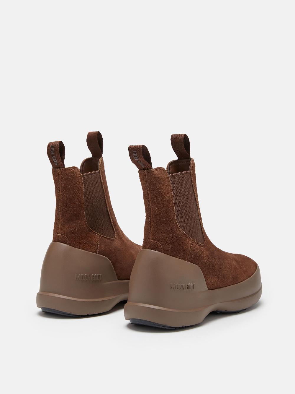 Moon Boot STIVALE LUNA CHELSEA MARRONE IN PELLE SCAMOSCIATA Offerta settimanale