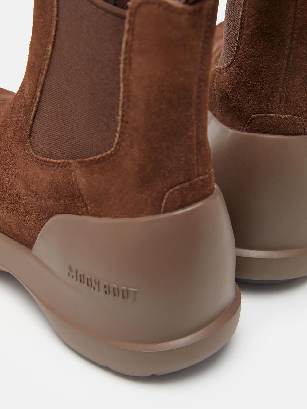 Moon Boot STIVALE LUNA CHELSEA MARRONE IN PELLE SCAMOSCIATA Offerta settimanale