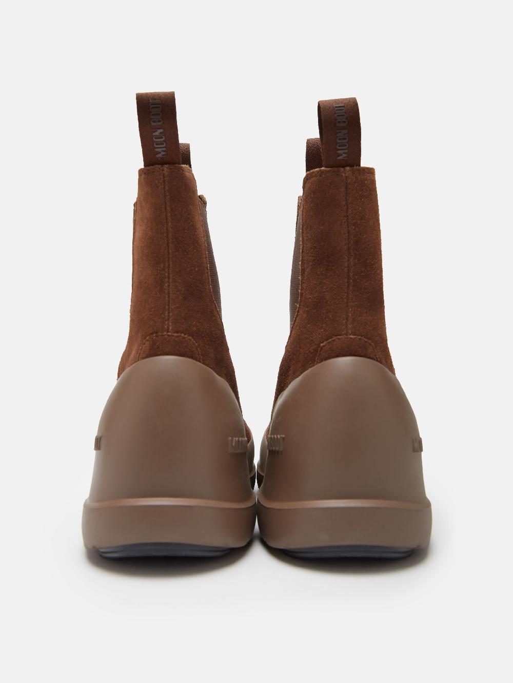 Moon Boot STIVALE LUNA CHELSEA MARRONE IN PELLE SCAMOSCIATA Offerta settimanale