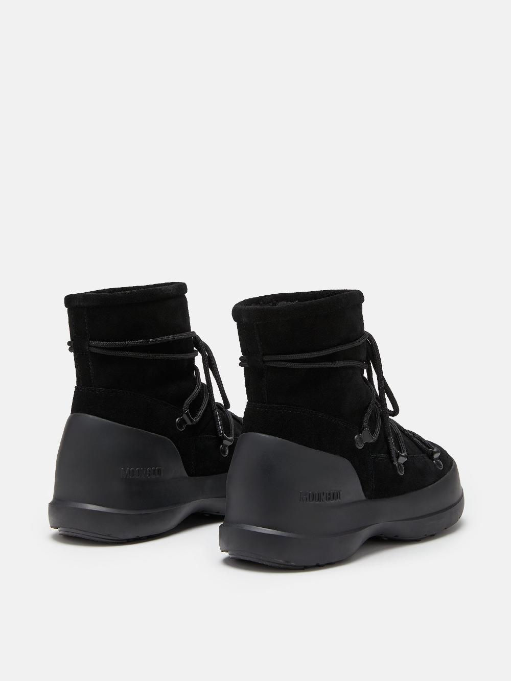 Moon Boot STIVALE LUNA NERO IN PELLE SCAMOSCIATA Saldi Di Fabbrica