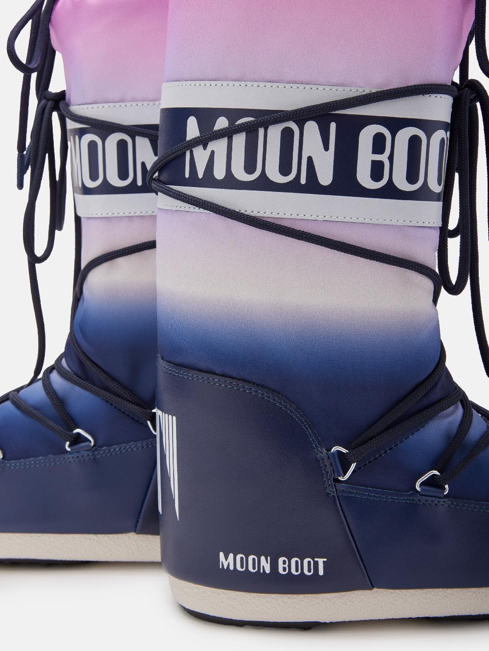 Moon Boot ICON BLU CON STAMPA MOONRISE Vendita