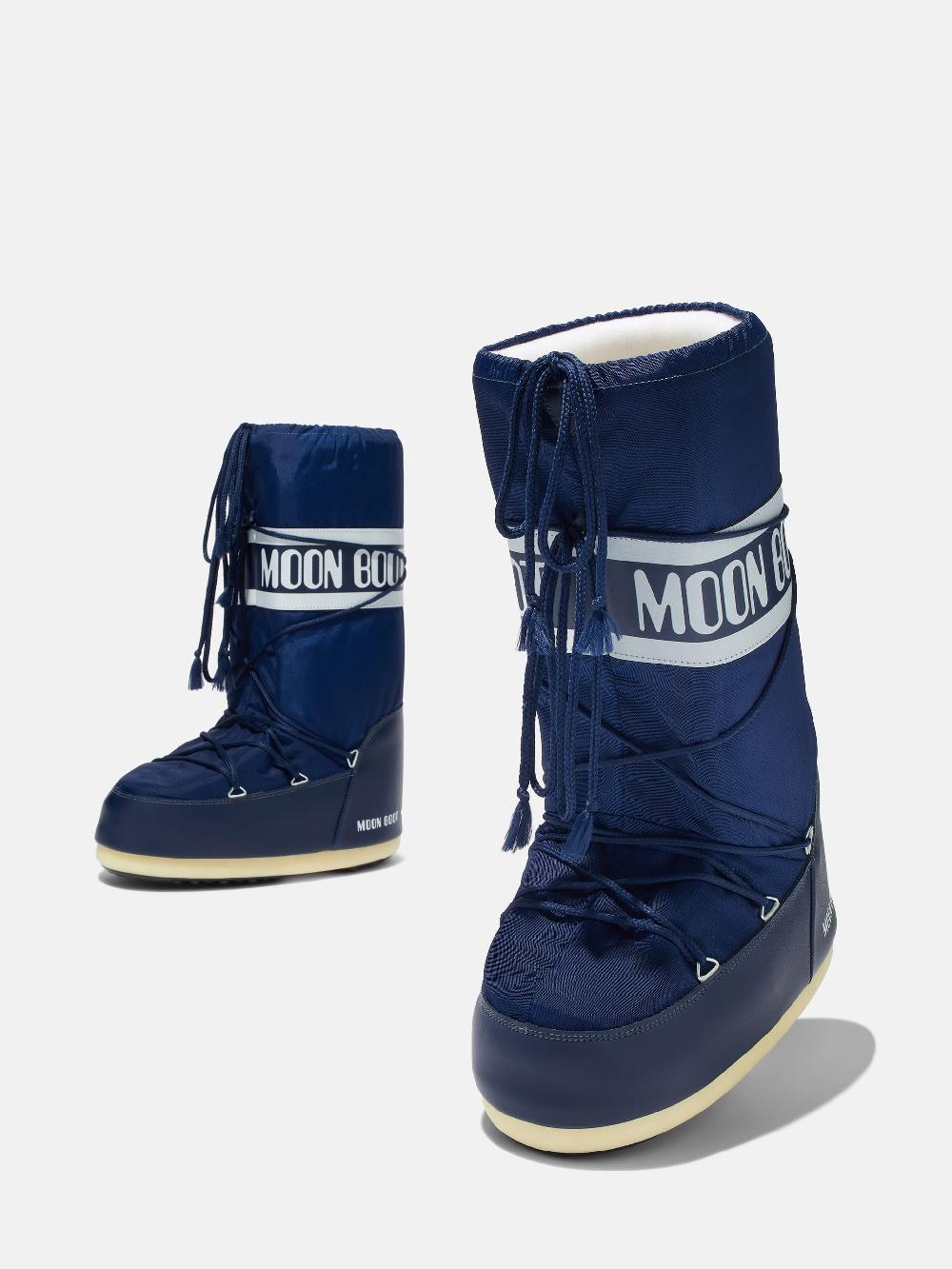 Moon Boot ICON BLU NAVY IN NYLON Qualità Garantita