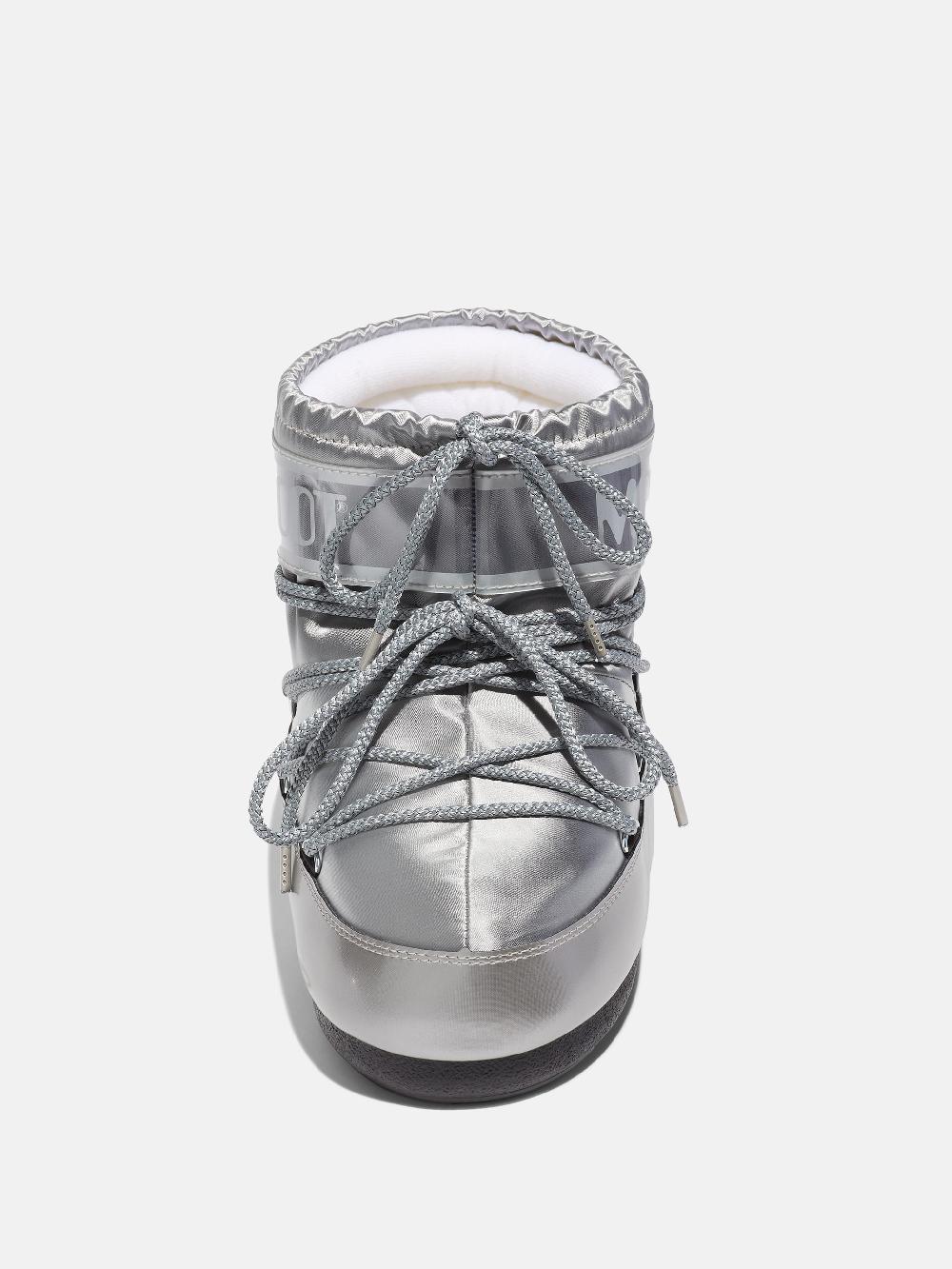Moon Boot ICON LOW GLANCE ARGENTO IN RASO Promozione Limitata