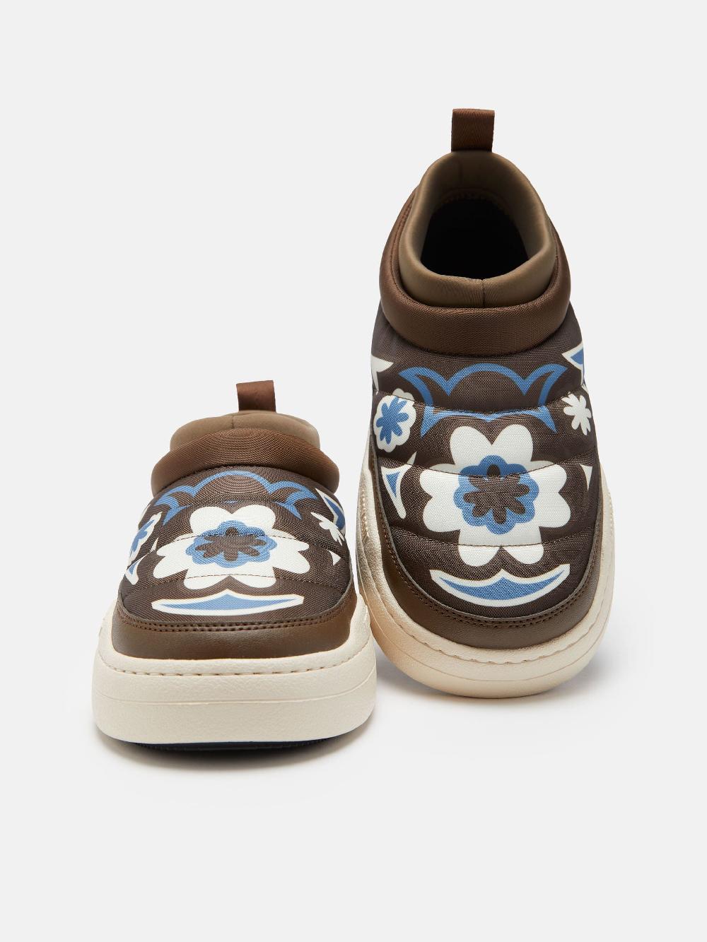 Moon Boot PARK SOFT MARRONE CON MOTIVO FLOREALE Novità