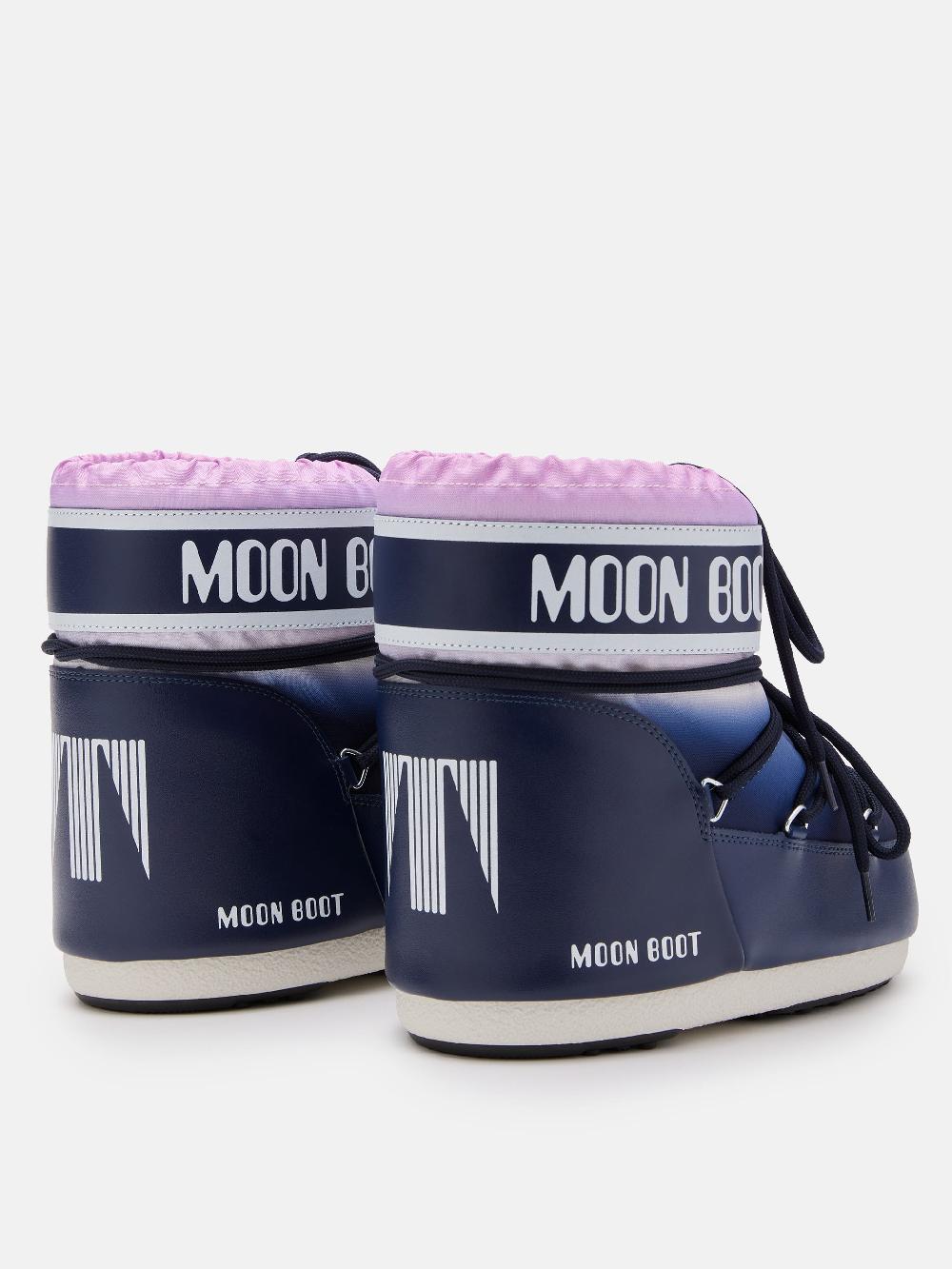 Moon Boot ICON LOW BLU CON STAMPA MOONRISE Online