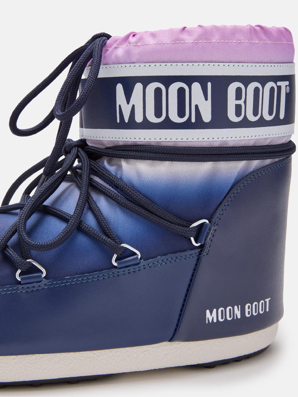 Moon Boot ICON LOW BLU CON STAMPA MOONRISE Online