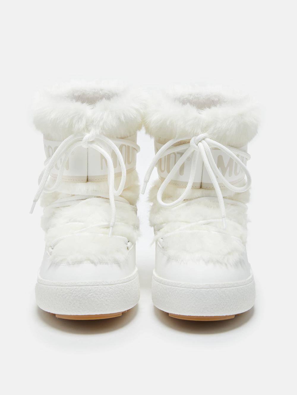 Moon Boot LTRACK LOW FAUX FUR BIANCO Saldi