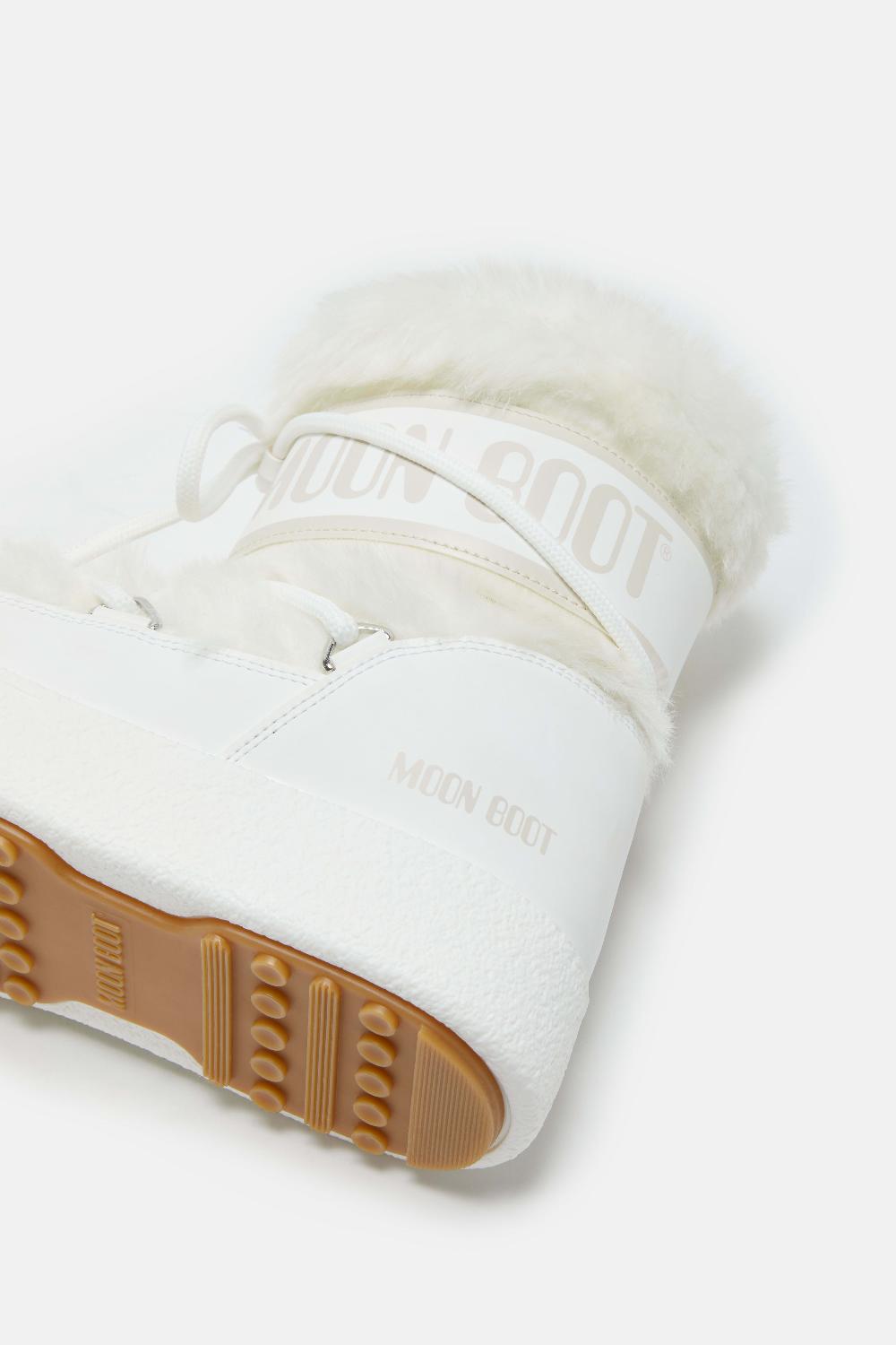 Moon Boot LTRACK LOW FAUX FUR BIANCO Saldi