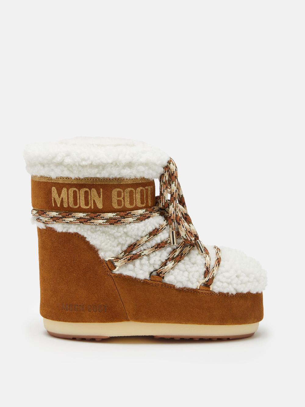 Moon Boot LAB69 ICON LOW NOCCIOLA IN SHEARLING Vendita Economica