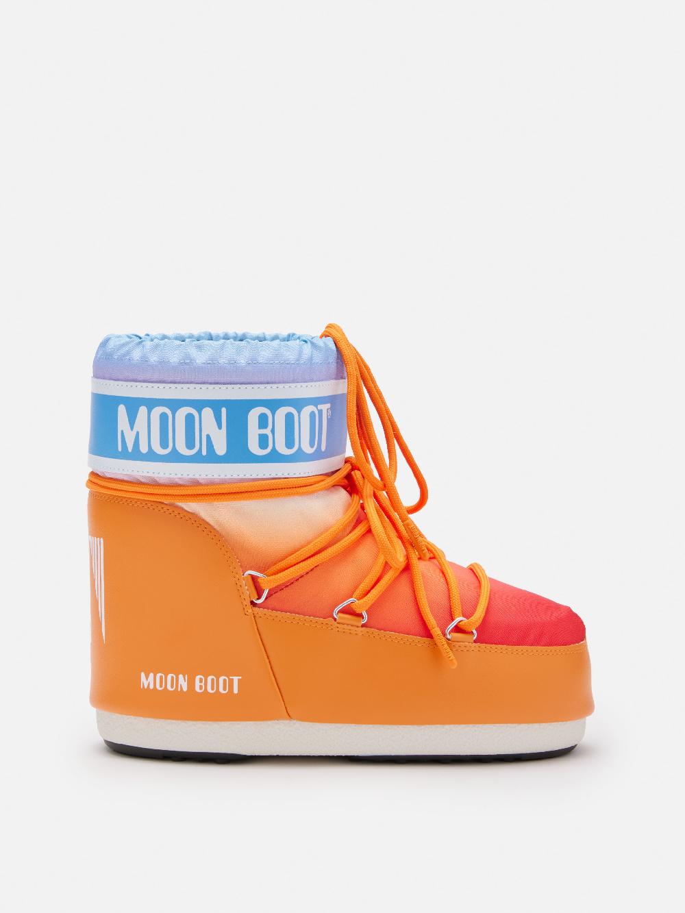 Moon Boot ICON LOW ARANCIONE CON STAMPA SUNRISE I Più Venduti