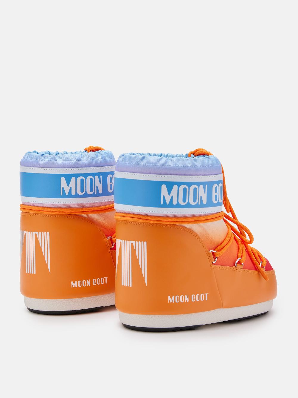 Moon Boot ICON LOW ARANCIONE CON STAMPA SUNRISE I Più Venduti