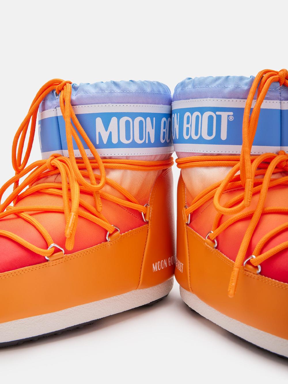 Moon Boot ICON LOW ARANCIONE CON STAMPA SUNRISE I Più Venduti