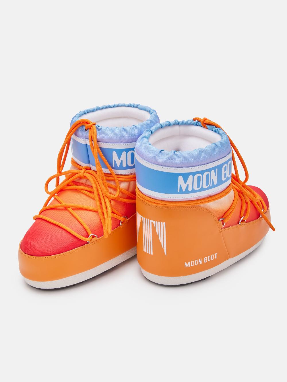 Moon Boot ICON LOW ARANCIONE CON STAMPA SUNRISE I Più Venduti