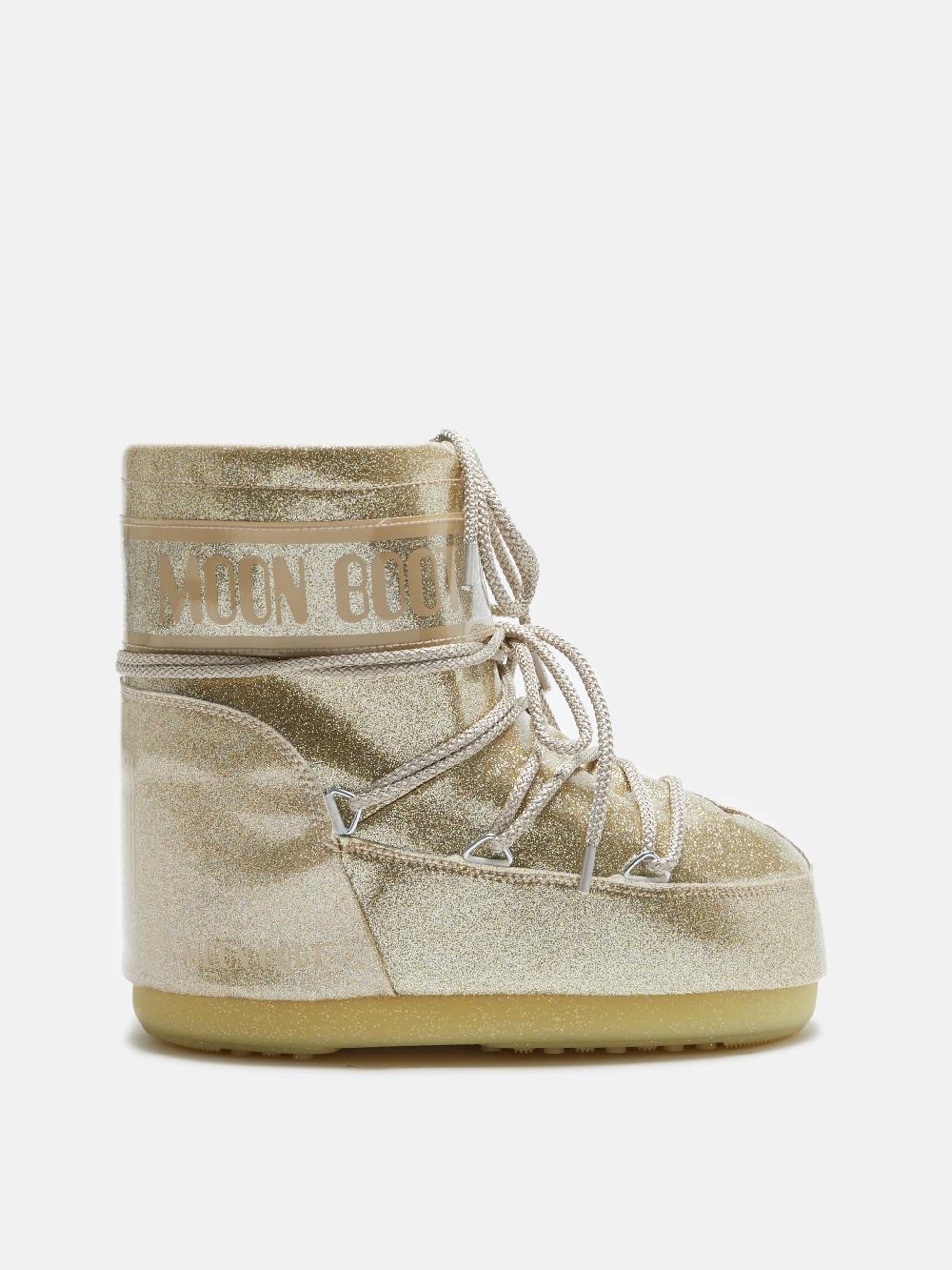 Moon Boot ICON LOW GLITTER ORO Negozio