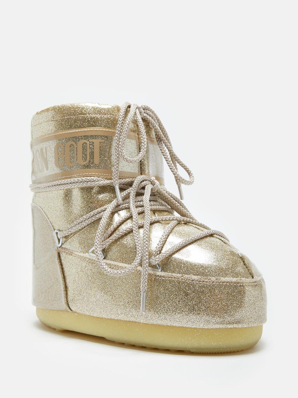 Moon Boot ICON LOW GLITTER ORO Negozio